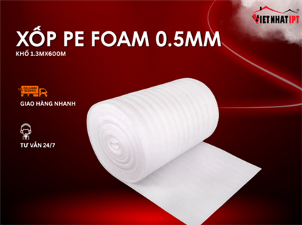 Xốp PE Foam Trắng Dày 0.5mm