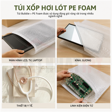  Túi Xốp Hơi Lót PE Foam